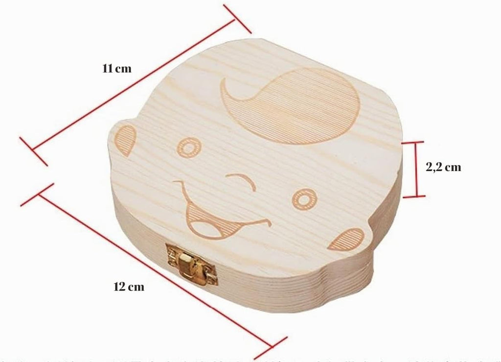Coffret Dents de Lait en Bois – Cadeau de Naissance Original