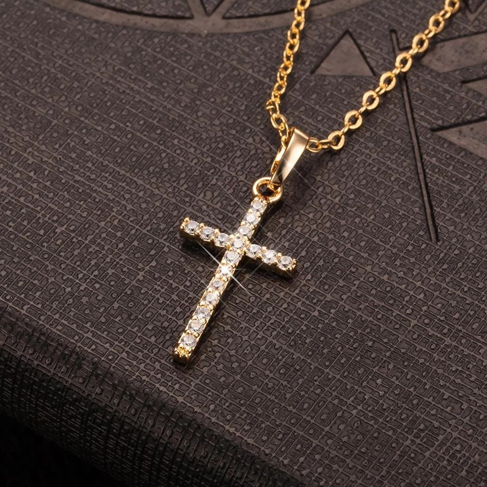 Collier de Croix Scintillante