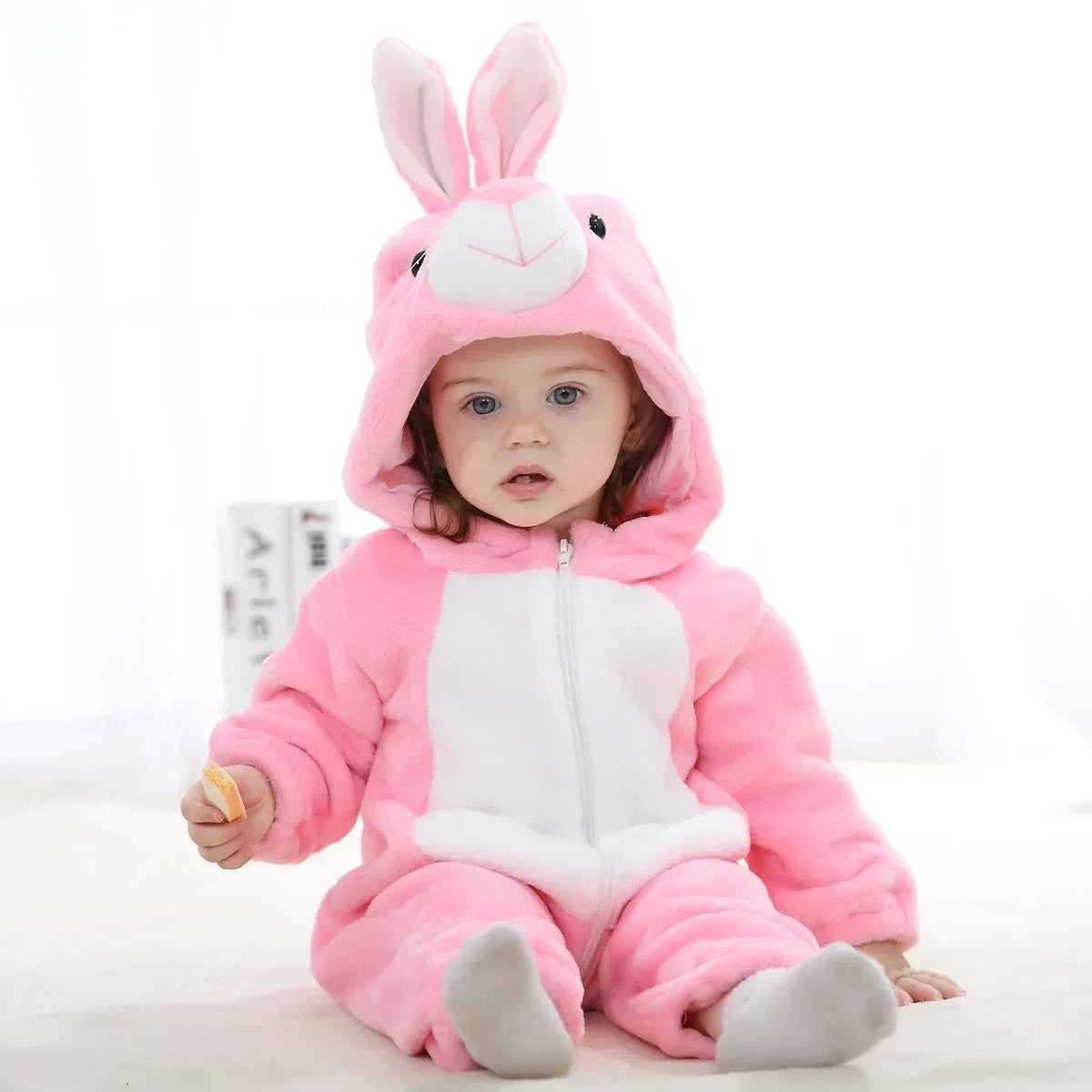 Grenouillère Pyjama Animaux Bébé – Dinosaure, Licorne, Panda | Combinaison Polaire à Capuche