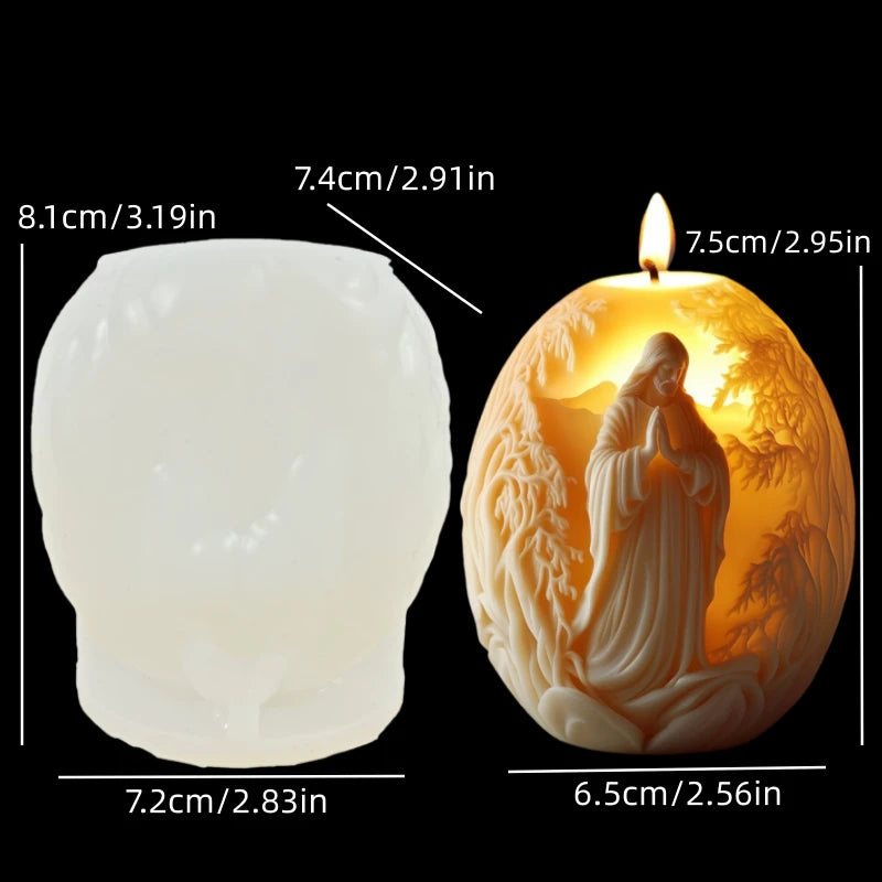 Moules en Silicone Religieux – Vierge, Sainte Famille & Christ
