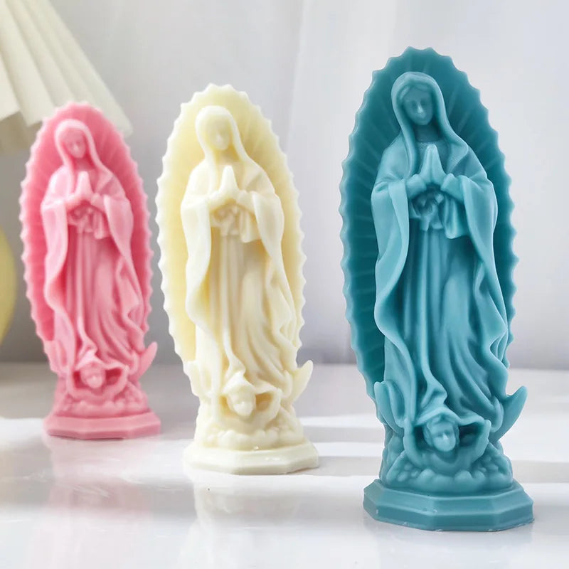Moule en Silicone Vierge Marie en Prière