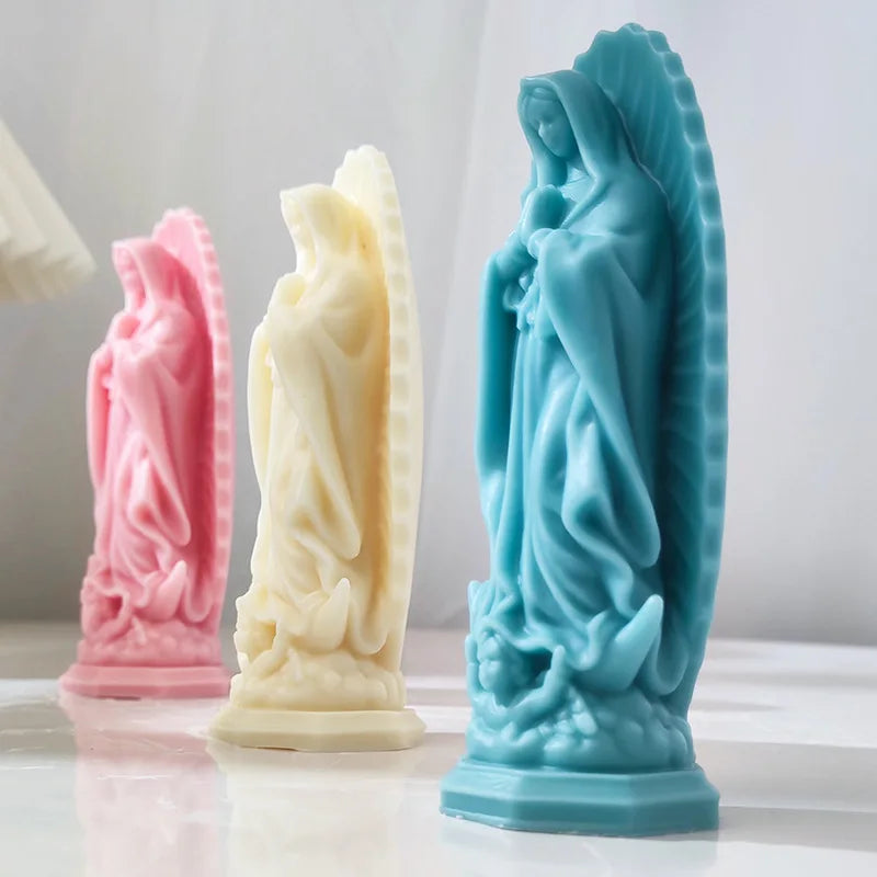 Moule en Silicone Vierge Marie en Prière