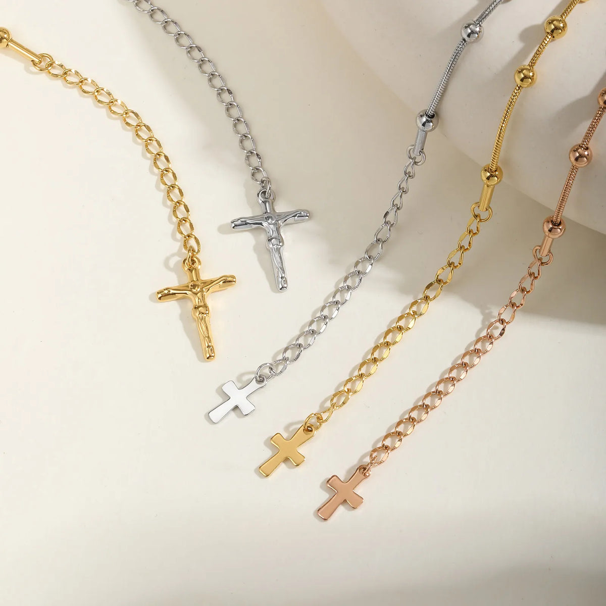 Bracelet Chapelet Médaille Vierge Marie – Acier, Ajustable 16 à 21 cm