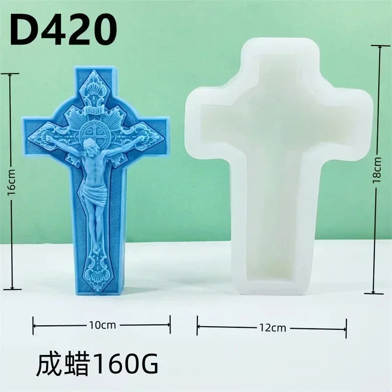 Moules en Silicone Religieux – Vierge, Sainte Famille & Christ