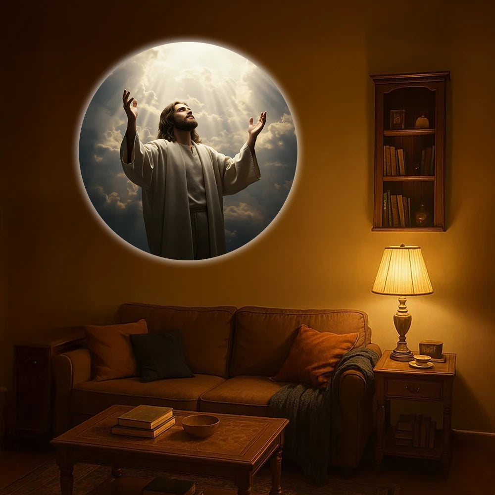 6 Jesus-Themed Projection Lights, Suitable for Living Room/Room Ambiance, Wall/Ceiling Decoration, USB Nightlights.