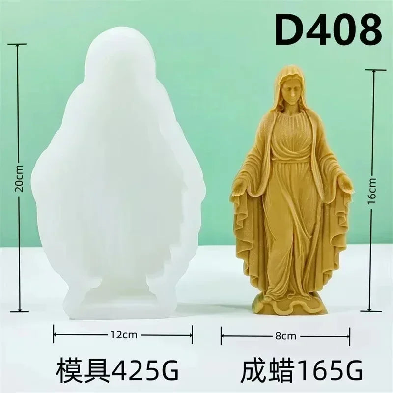Moules en Silicone Religieux – Vierge, Sainte Famille & Christ