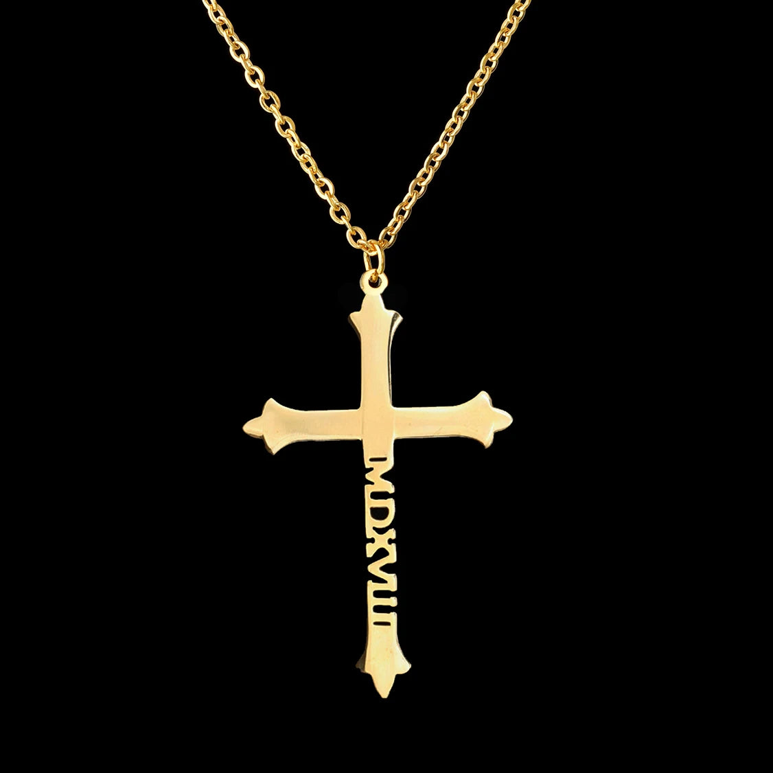 Collier Croix Personnalisé au Prénom – Cadeau de Baptême & Communion