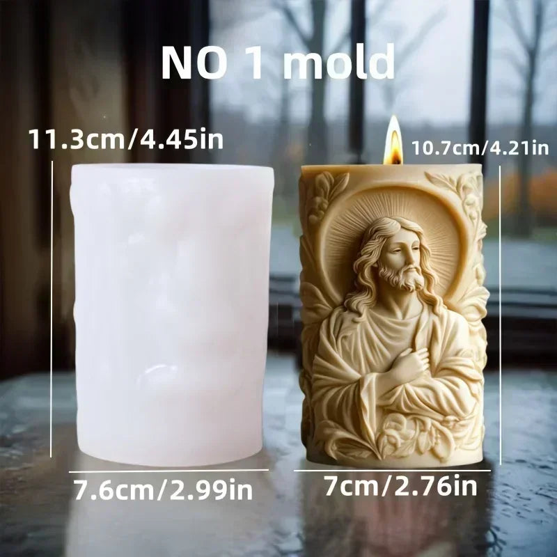 Moules en Silicone Religieux – Vierge, Sainte Famille & Christ