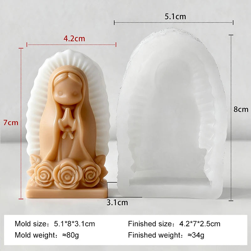 Moule en Silicone Petit Ange en Prière