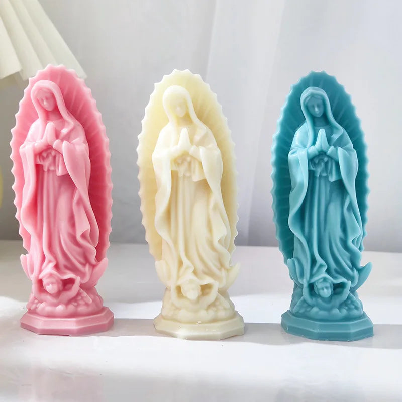 Moule en Silicone Vierge Marie en Prière