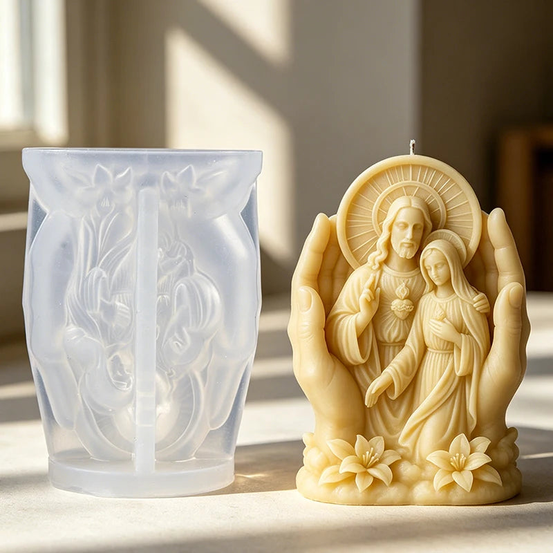 Moule en Silicone Mains Protectrices Sainte Famille