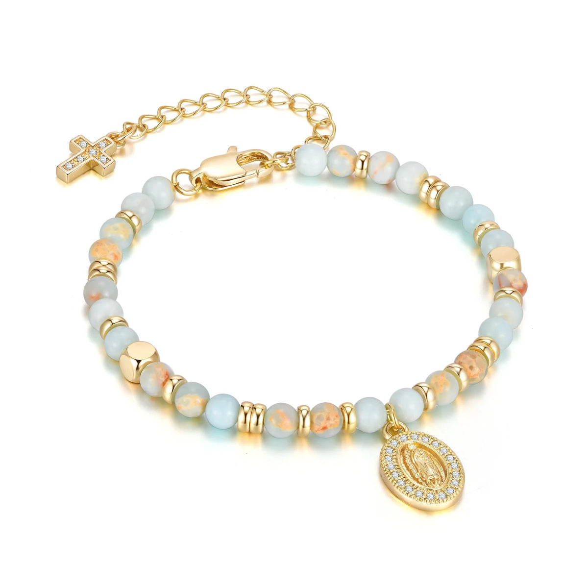 Bracelet Vierge Marie Doré – 10 Modèles Chapelet & Médaille