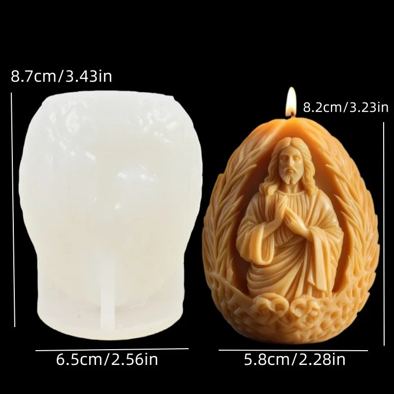 Moules en Silicone Religieux – Vierge, Sainte Famille & Christ
