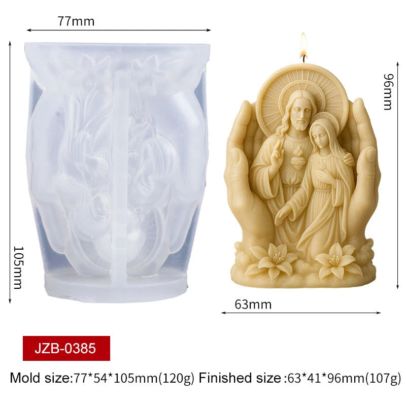 Moule en Silicone Mains Protectrices Sainte Famille