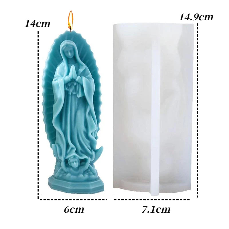 Moule en Silicone Vierge Marie en Prière