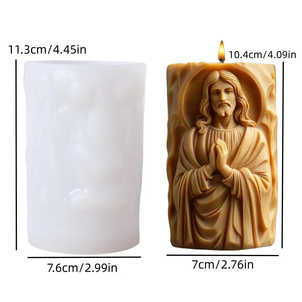 Moules en Silicone Religieux – Vierge, Sainte Famille & Christ