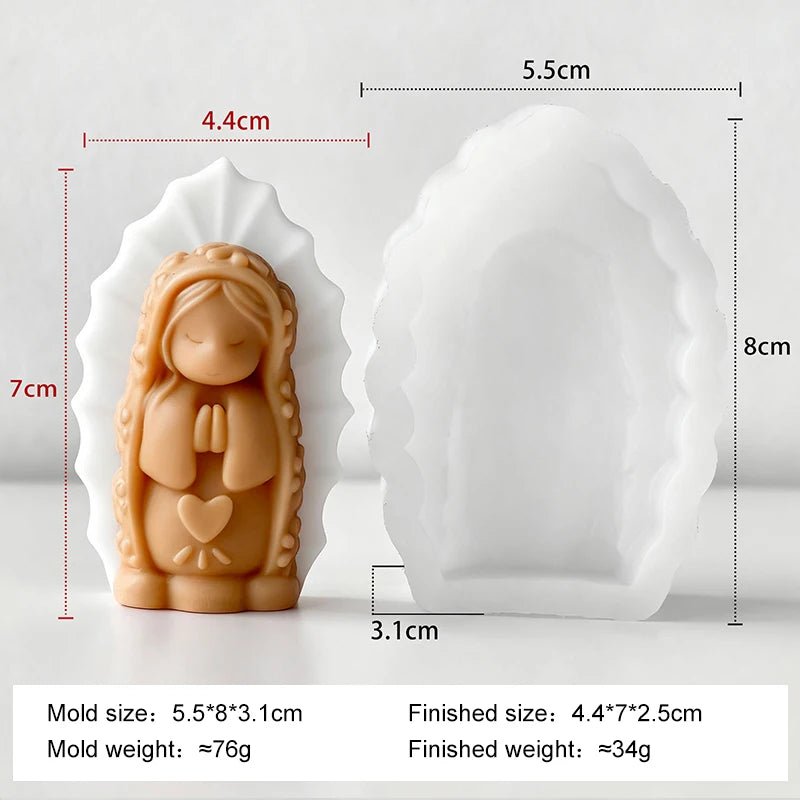 Moule en Silicone Petit Ange en Prière