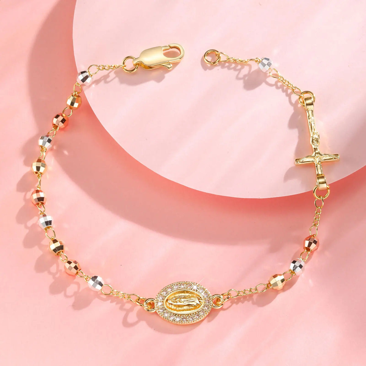 Bracelet Vierge Marie Doré – 10 Modèles Chapelet & Médaille