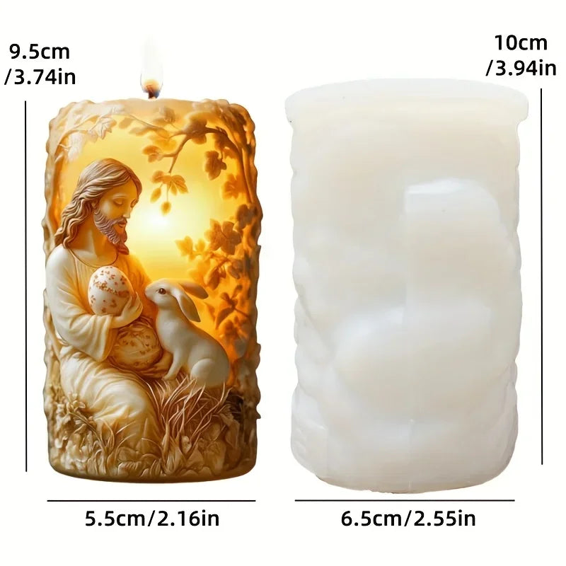 Moules en Silicone Religieux – Vierge, Sainte Famille & Christ