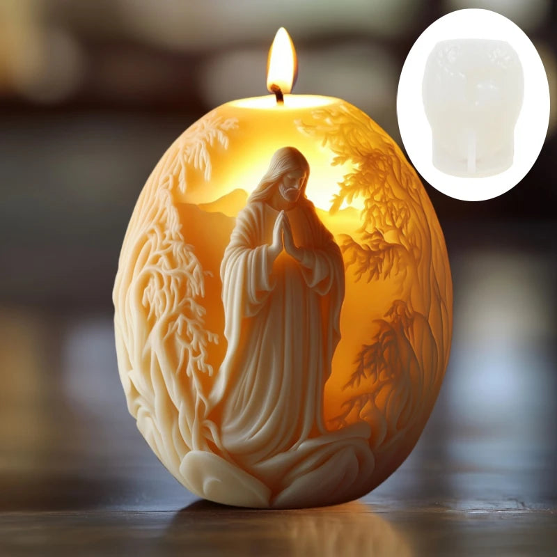 Moules en Silicone Religieux – Vierge, Sainte Famille & Christ