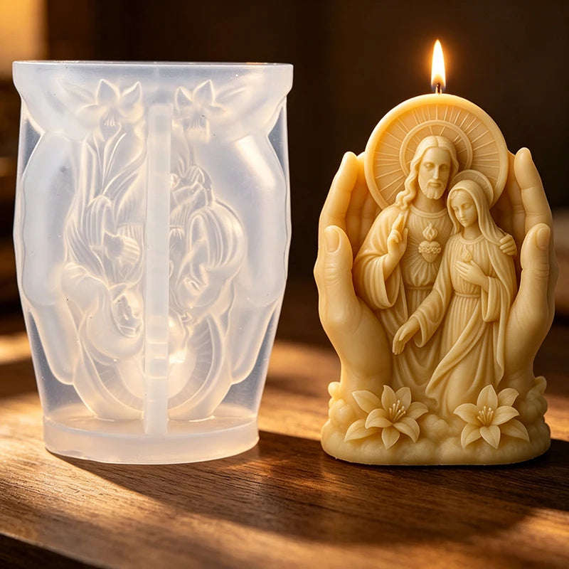 Moule en Silicone Mains Protectrices Sainte Famille