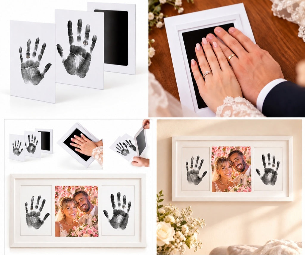 Kit Empreintes Sans Encre – Bébé, Mariage & Amour | Souvenir à Encadrer
