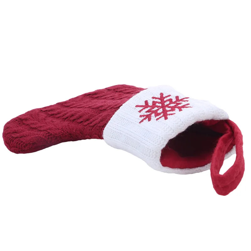Chaussette de Noël en Tricot avec Initiale