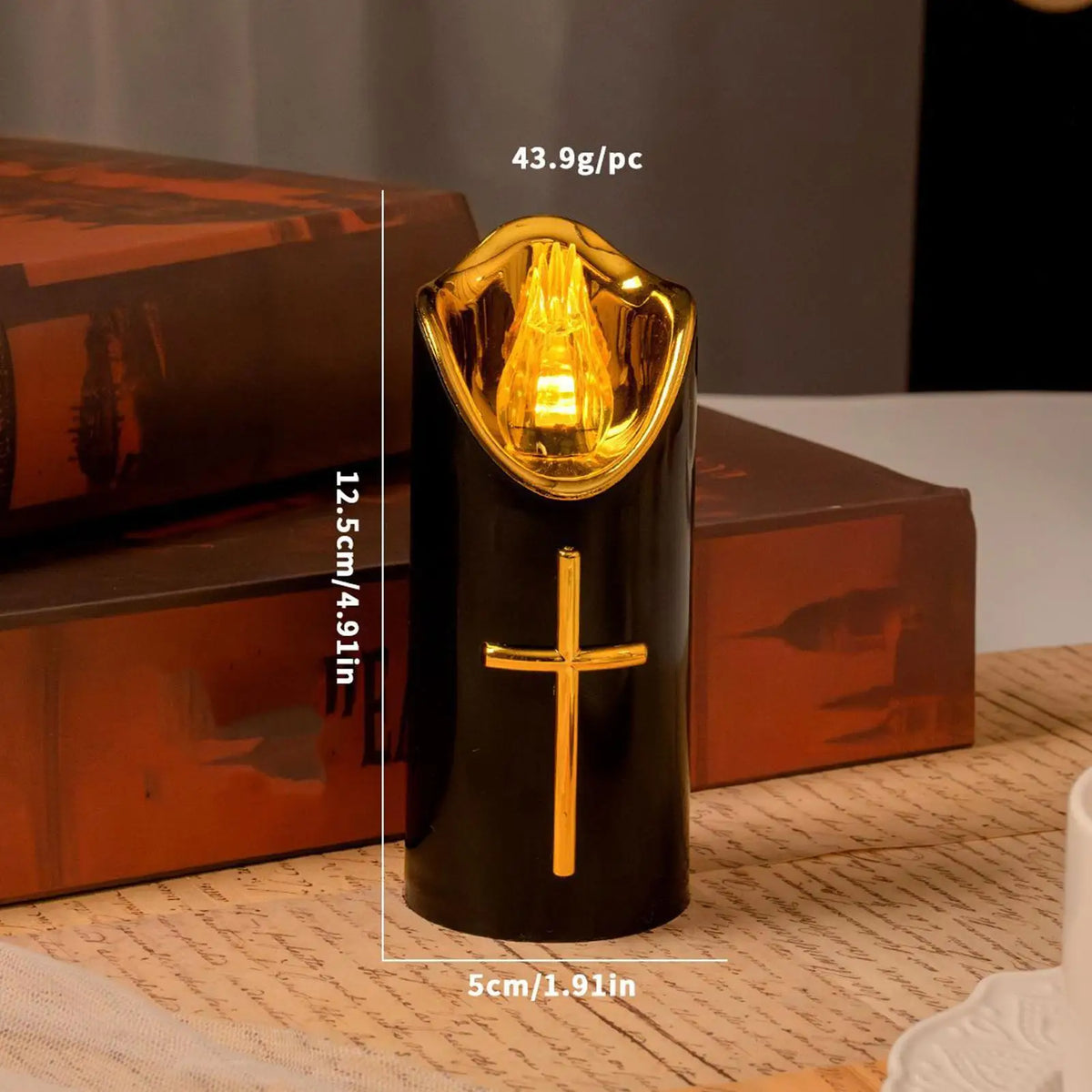 Flameless LED Candles Battery Operated Memorial Grave Lights LED Electric Fake Candle for Outdoor Indoor Porch Garden Church