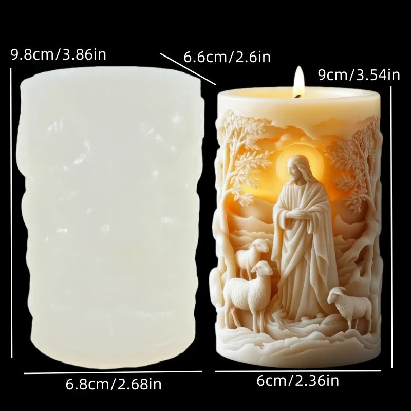 Moules en Silicone Religieux – Vierge, Sainte Famille & Christ