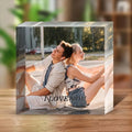 Plaque Photo Personnalisée en Acrylique – Souvenir de Naissance