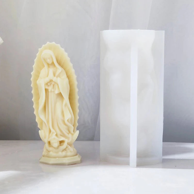 Moule en Silicone Vierge Marie en Prière