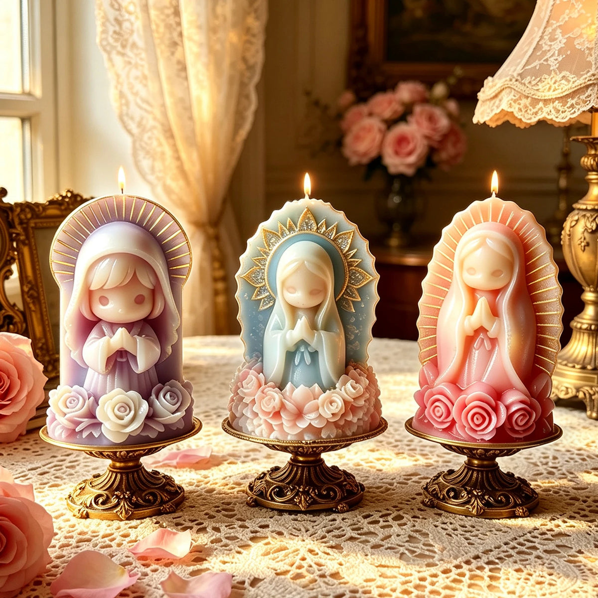 Moule en Silicone Petite Fille en Prière