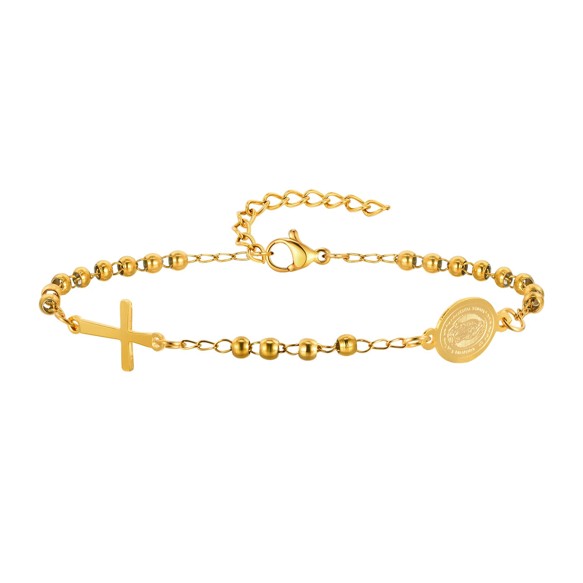 Bracelet Vierge Marie Doré – 10 Modèles Chapelet & Médaille