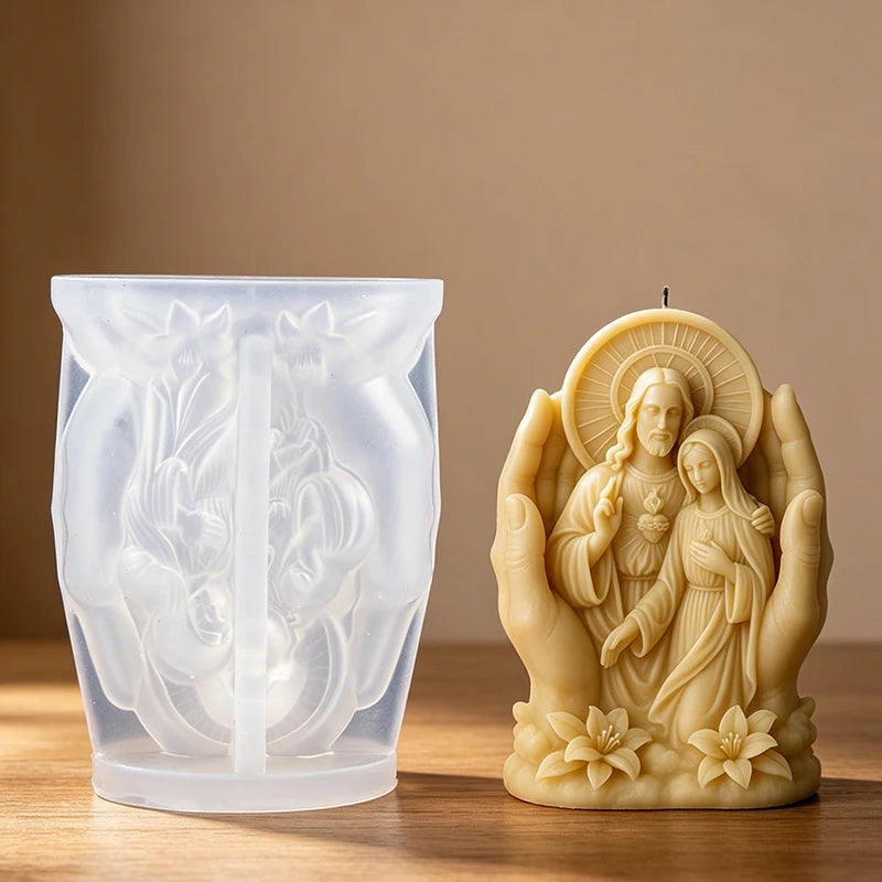 Moule en Silicone Mains Protectrices Sainte Famille